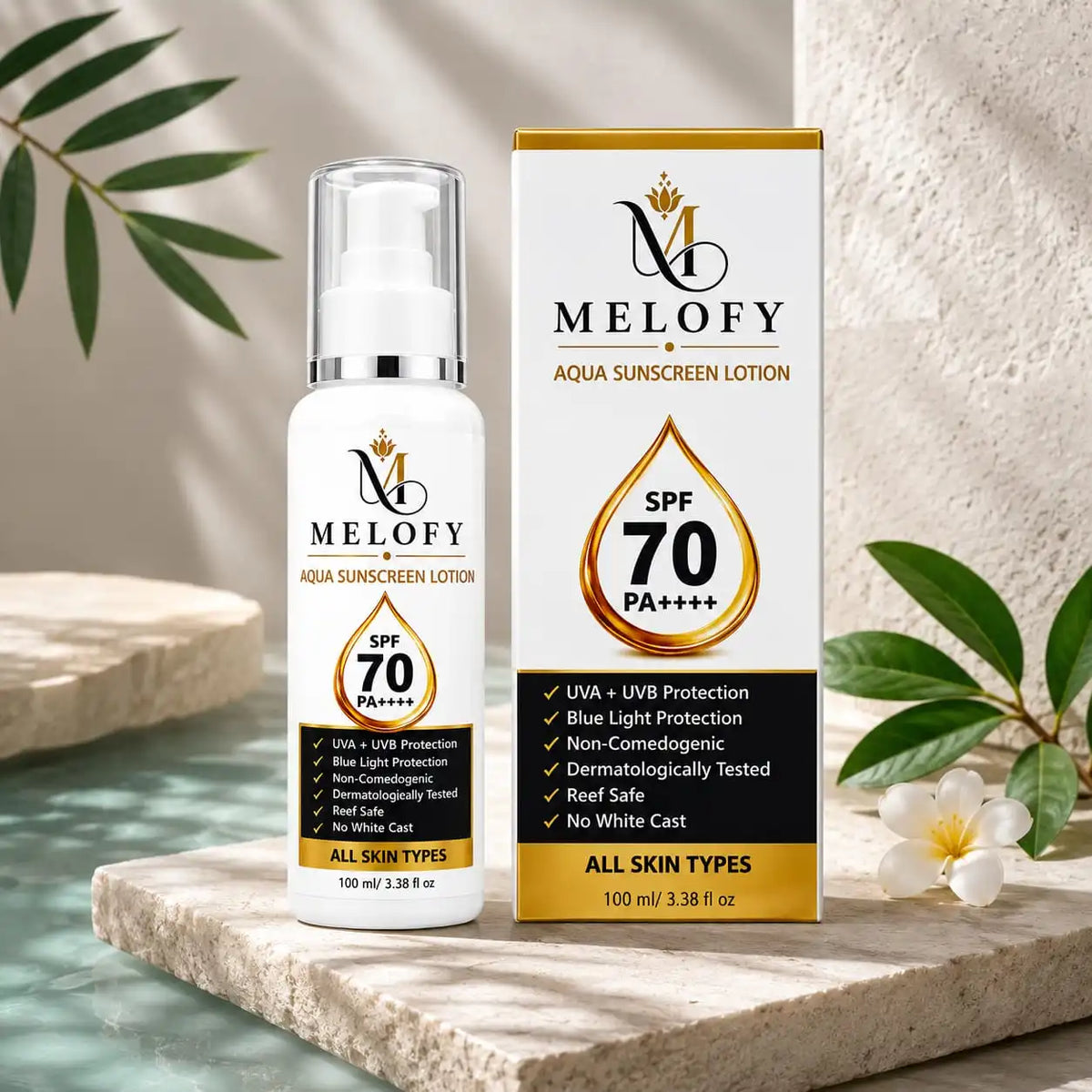 Melofy Aqua Sunscreen Lotion SPF 70
