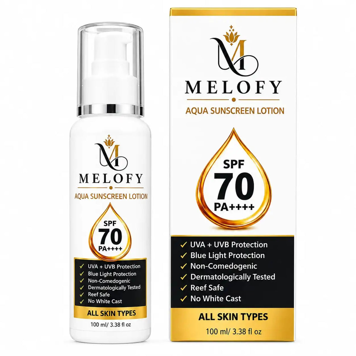 Melofy Aqua Sunscreen Lotion SPF 70