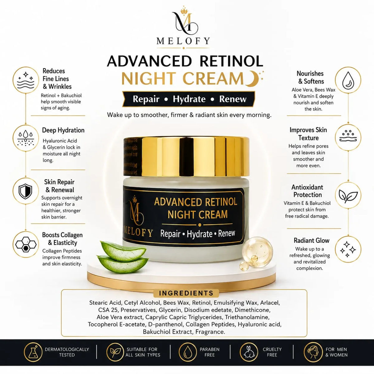 Melofy Advanced Retinol Night Cream